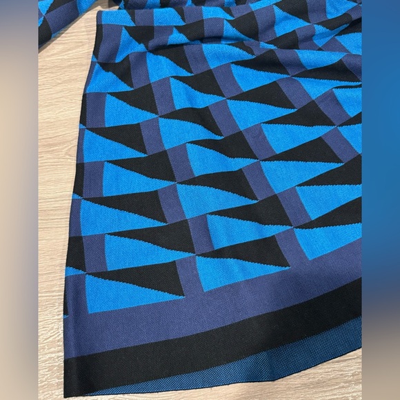 Danny and Nicole Blue, Navy, & Black Midi Sweater Dress Size M New With Tags - Picture 5 of 16